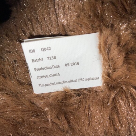 Kellujoy Original Brown & Pink Plush Teddy Bears With Checkered Bows Soft Cuddly - Picture 9 of 11